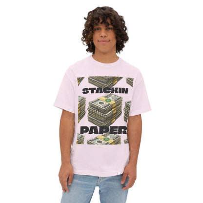 "STACKIN PAPER" Graphic Boxy Tee